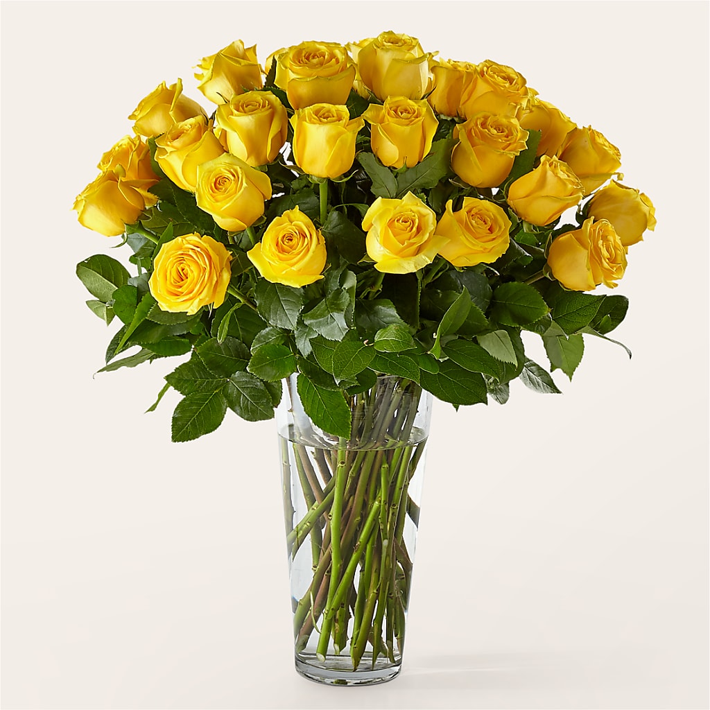 Long Stem Yellow Rose Bouquet – Bouquet.com, Tontitown AR