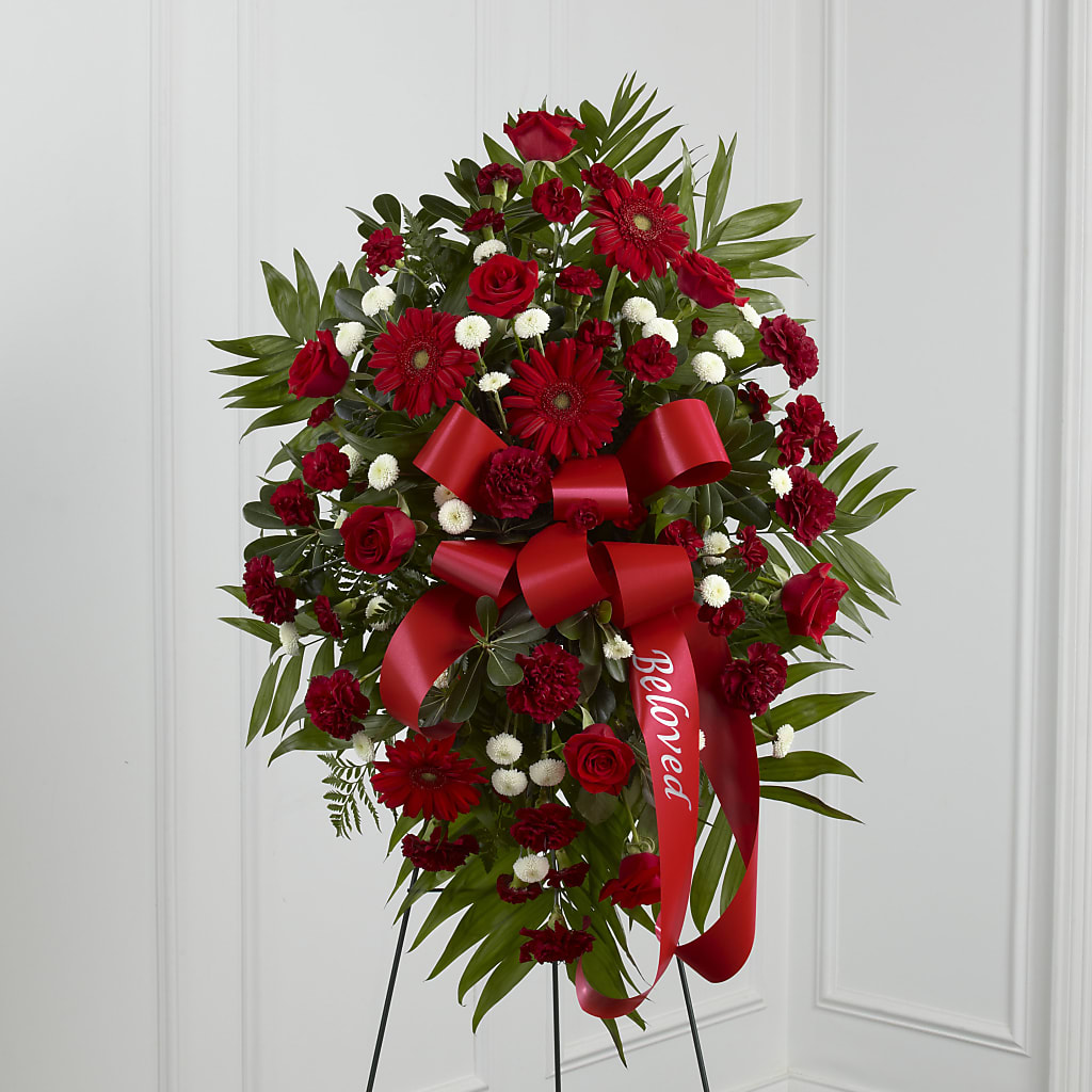 Treasured Memories Standing Spray – Bouquet.com, Tontitown AR