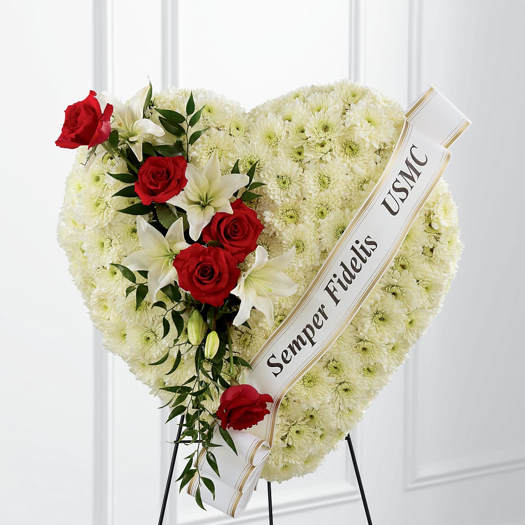 Heartfelt Hero Standing Heart – Bouquet.com, Tontitown AR