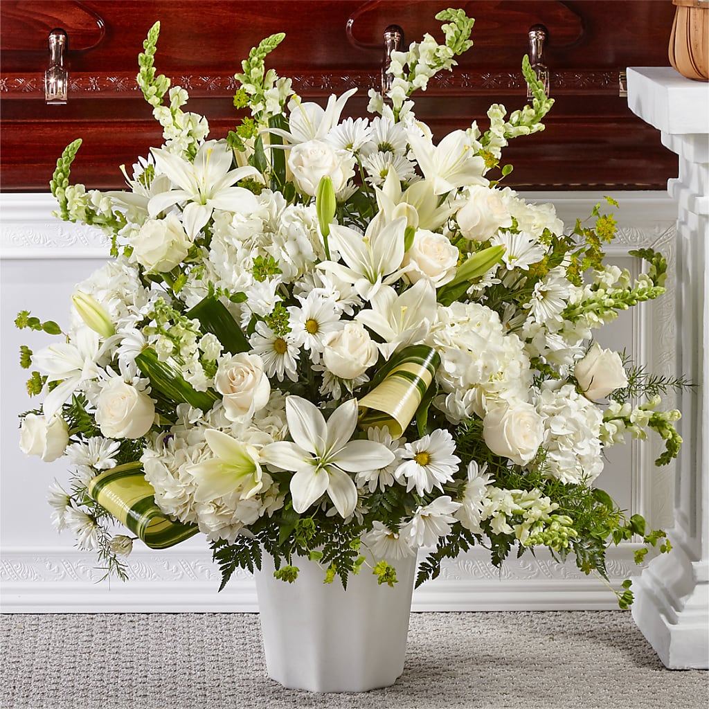 Thoughts of Tranquility Floor Basket – Bouquet.com, Tontitown AR