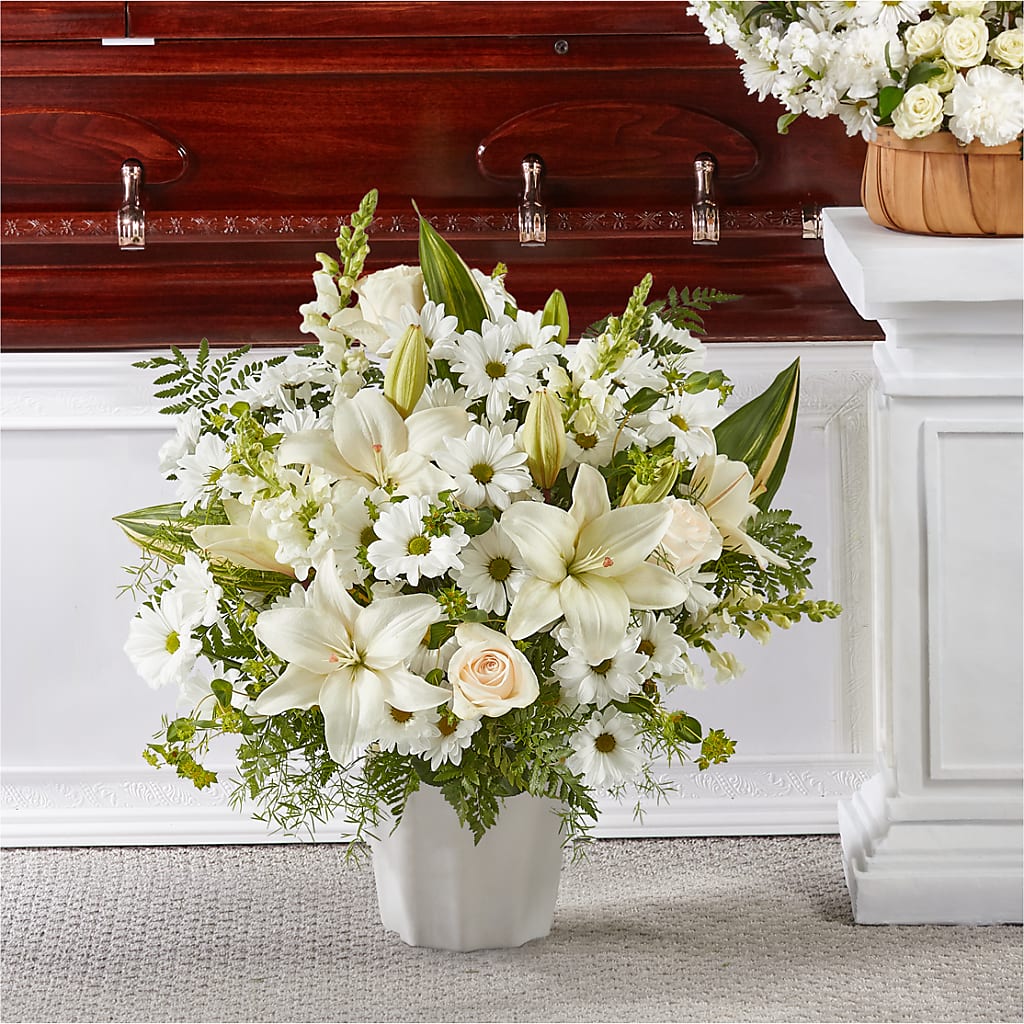 Thoughts of Tranquility Floor Basket – Bouquet.com, Tontitown AR