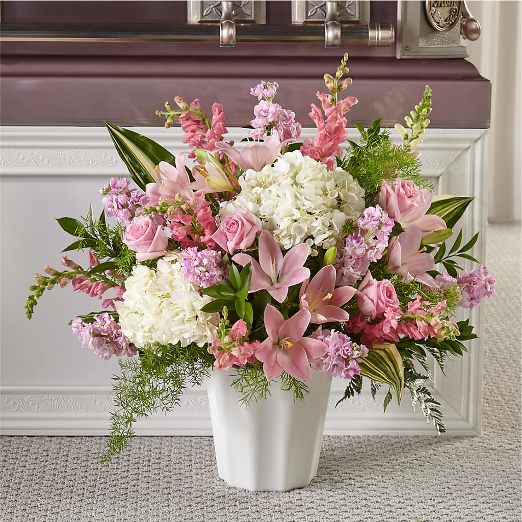 Simply Serene Floor Basket – Bouquet.com, Tontitown AR