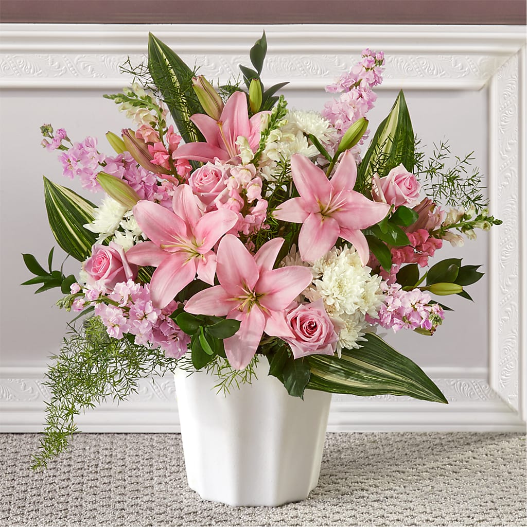 Simply Serene Floor Basket – Bouquet.com, Tontitown AR