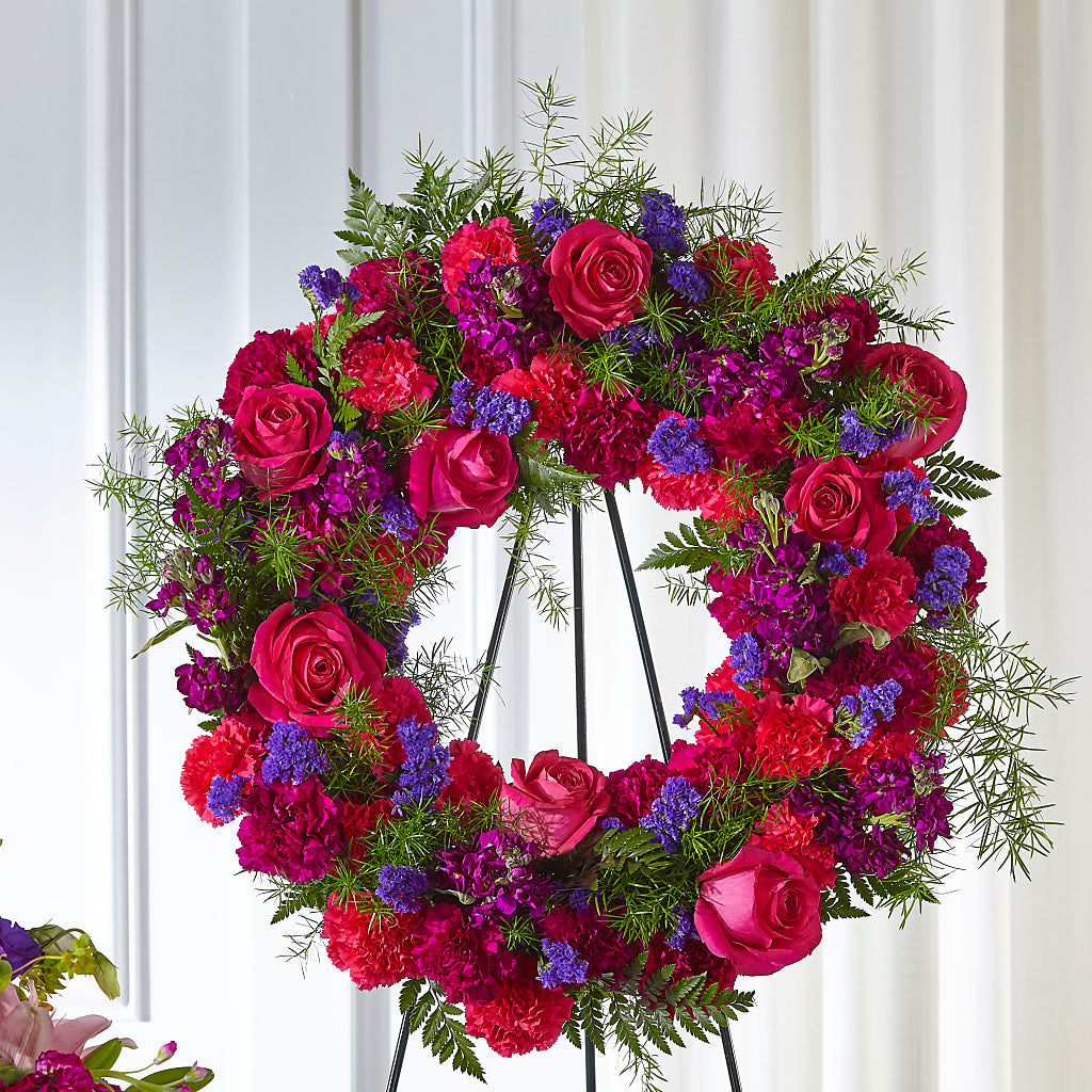 Calming Colors Wreath – Bouquet.com, Tontitown AR