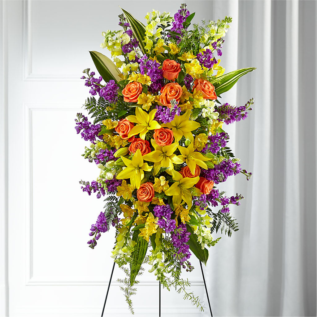 Thoughtful Prayers Standing Spray – Bouquet.com, Tontitown AR