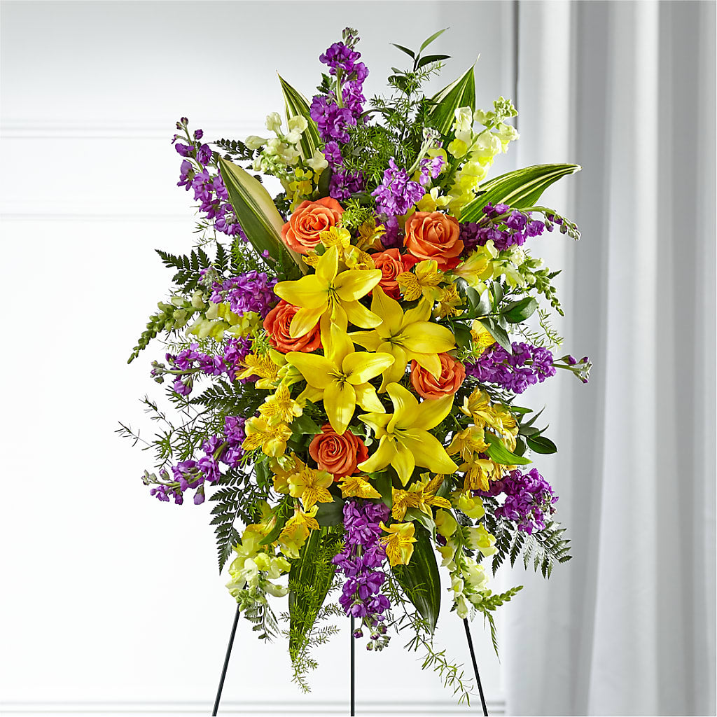 Thoughtful Prayers Standing Spray – Bouquet.com, Tontitown AR