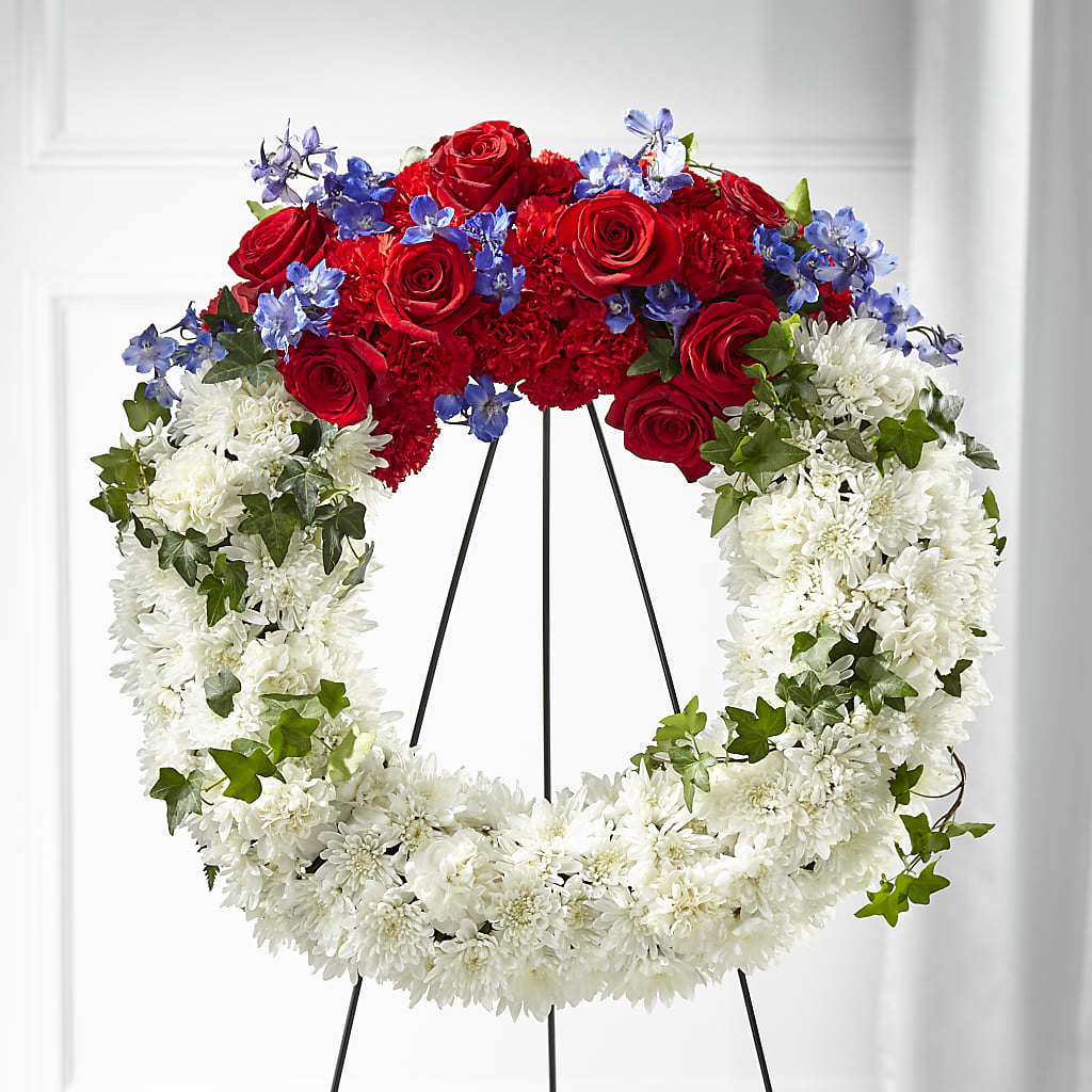 Patriotic Passion Wreath – Bouquet.com, Tontitown AR