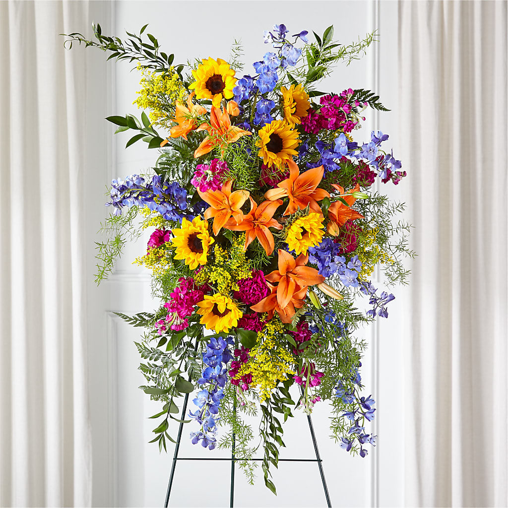 Sunlit Memories Standing Spray (Standard) – Bouquet.com, Tontitown AR