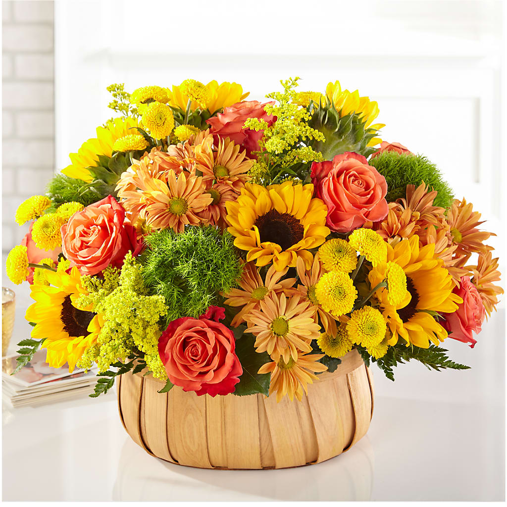 Harvest Sunflower Basket – Bouquet.com, Tontitown AR