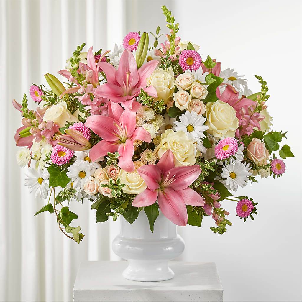 Empathetic Blooms Urn Arrangement – Bouquet.com, Tontitown AR