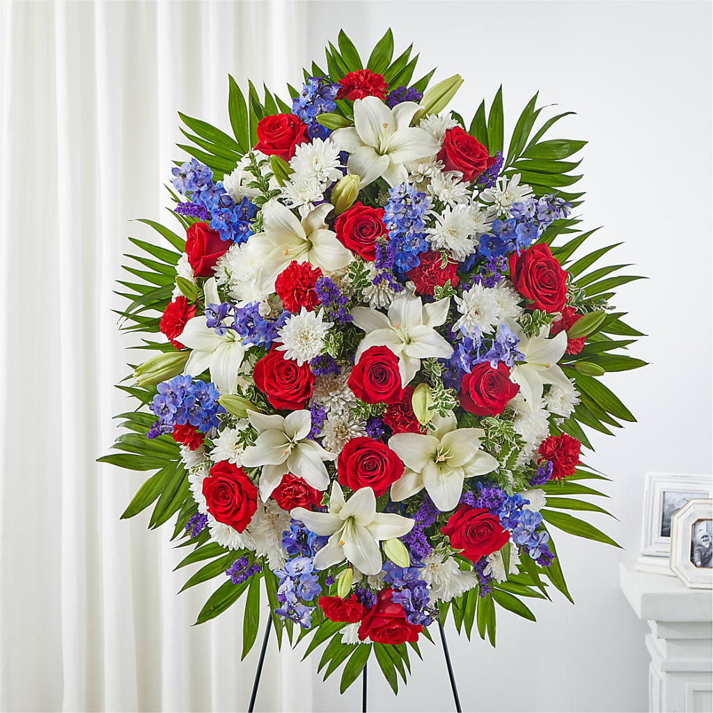 Cherished Service Standing Spray – Bouquet.com, Tontitown AR