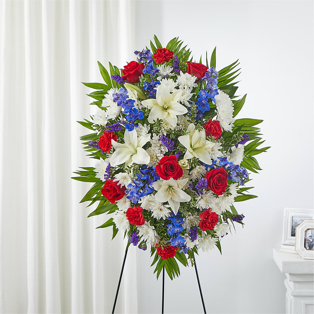 Cherished Service Standing Spray – Bouquet.com, Tontitown AR