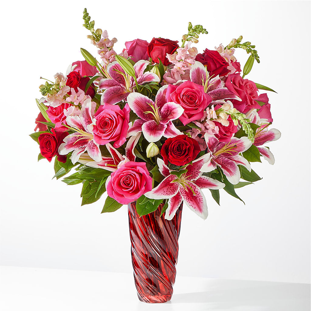 Always You Bouquet with Luxe Swirl Vase – Bouquet.com, Tontitown AR