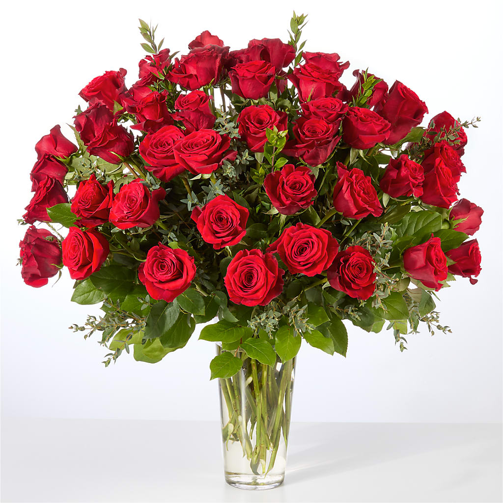 Forever Yours Fifty Stem Red Rose Bouquet – Bouquet.com, Tontitown AR