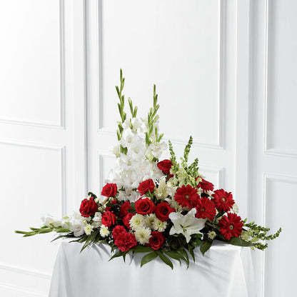 Crimson & White Arrangement –  Bouquet.com, Tontitown AR