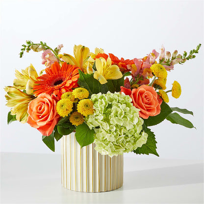 Autumn Sunshine Bouquet with Ivory Vase –  Bouquet.com, Tontitown AR