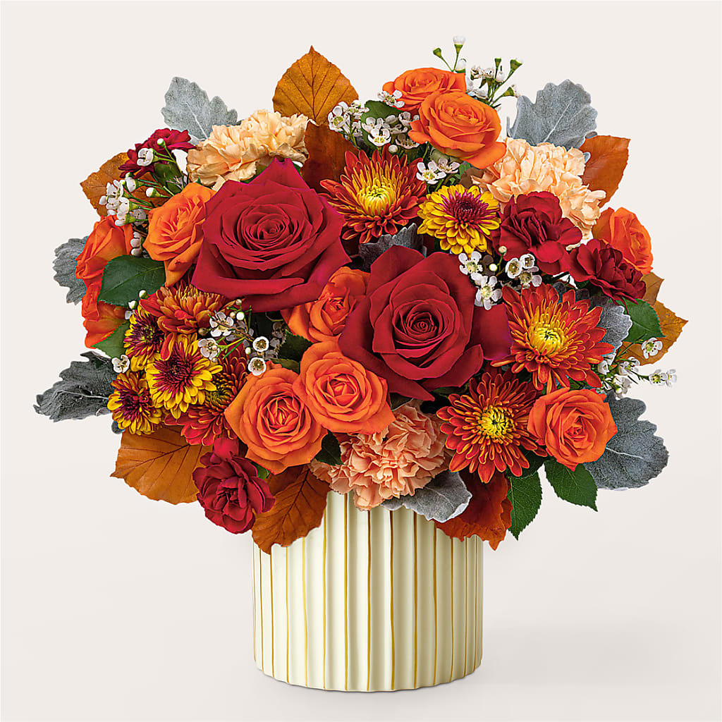 Merlot Bouquet with Ivory Vase –  Bouquet.com, Tontitown AR