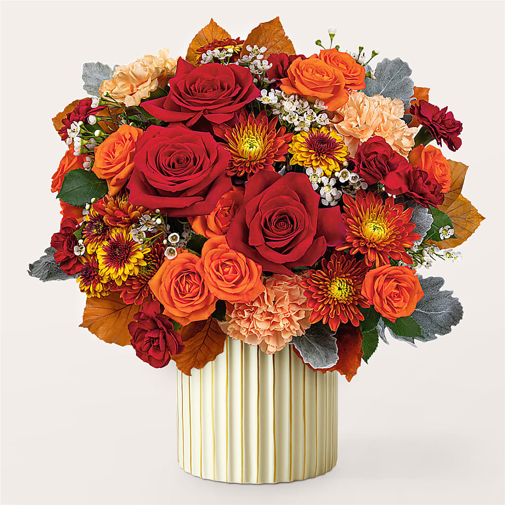 Merlot Bouquet with Ivory Vase –  Bouquet.com, Tontitown AR