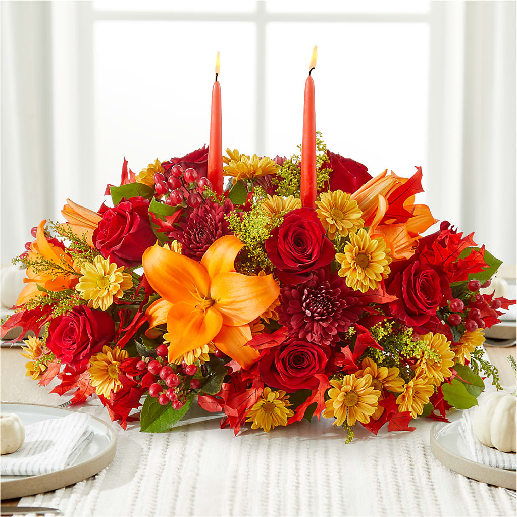 Autumn's Embrace Centerpiece –  Bouquet.com, Tontitown AR